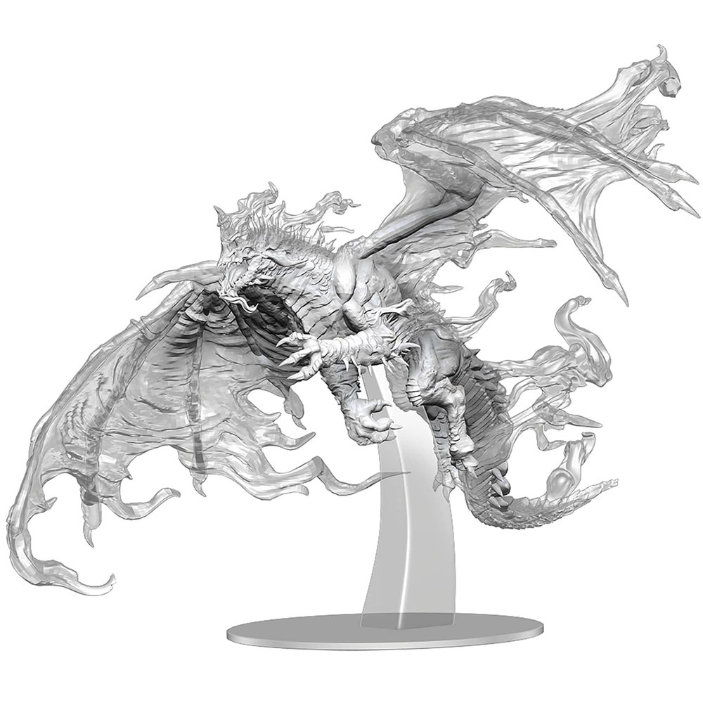 Dungeons & Dragons D&D Nolzur's Marvelous Miniatures: Adult Blue Shadow Dragon - Unpainted RPG Figure, Display Or Use with Your Tabletop Roleplaying Games