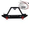 Greendhat All-newMETAL Rear Bumper Bull Bar with Light Tire Holder for 1/10 RC Crawler Car Axial SCX10 & SCX10 II 90046 90047 Traxxas TRX- ( Color : with Spare Tyres ) view 3