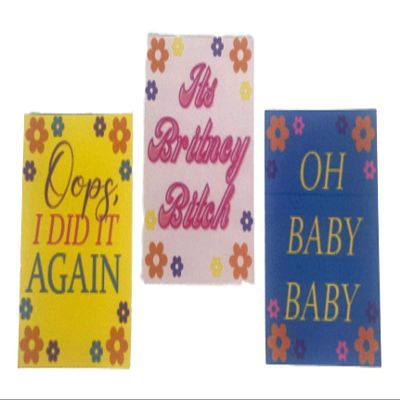 Melody Jane Dolls Houses Dollhouse Pop Music Lyrics Posters Miniature Home Dcor Accessory 1:12 Scale
