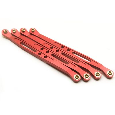 Greendhat Alloy Upper Lower Suspension Shift Link Rod Linkage for AXIAL Wraith 90018 1/10th RC Crawler ( Color : Lower Red )