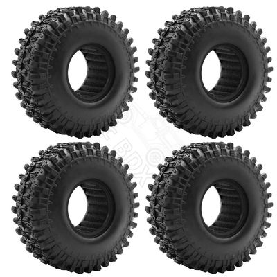Greendhat 4PCS 120MM 1.9" Rubber Rocks Tyres / Wheel Tires for 1:10 RC Rock Crawler Axial SCX10 90046 AXI03007 D90 RBX10 TF2 Traxxas TRX-4 ( Color : 4pcs )
