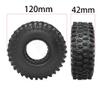 Greendhat 4PCS 120MM 1.9" Rubber Rocks Tyres / Wheel Tires for 1:10 RC Rock Crawler Axial SCX10 90046 AXI03007 D90 RBX10 TF2 Traxxas TRX-4 ( Color : 4pcs ) view 3