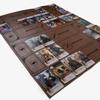 GWENT Cards Board/Decks Play Mat, 19.75" x 23.5" Faux Leather Laser Engraved Playing Surface view 1