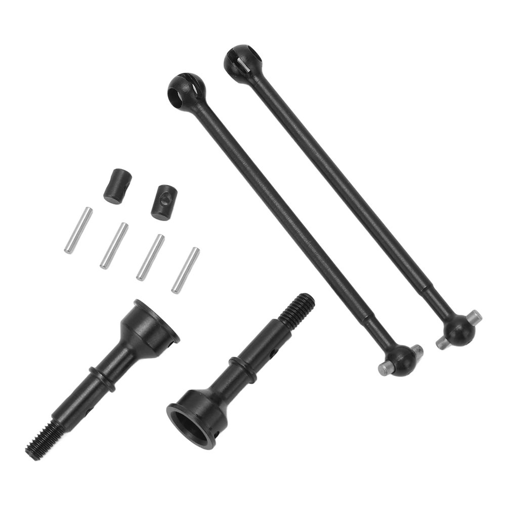 Metal Steel RC Car Rear Drive Shaft, Stronger Durable Construction, Axles Set for 1/10 Scale 2WD Off-Road Racing and Hobbyist Replacement Parts