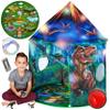 Dinosaur Pop Up Kids Play Tent by Toy to Enjoy - Perfect for Indoor & Outdoor. Dinosaur Camping Tent for Toddlers, Boys&Girls. Includes Remote Controlled Lights, Roar Sound Button & 3 Different Toys view 1