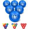 GoSports Dodgeball Balls - 6 Pack Air Touch No-Sting Balls - Includes Ball Pump & Mesh Bag - Blue view 1
