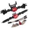 Aluminum Alloy Complete Front CNC Axle Set 30T/8T for 1/10 RC Crawler AR44 SCX10 II 90047 90046 AX90060 Builders Kit Upgrade view 1