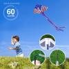 Kaiciuss American Flag Delta Kite for Kids & Adults Easy to Fly Large, The Easiest Single Line for Beach, it Comes with 300ft String Kite Handle view 3