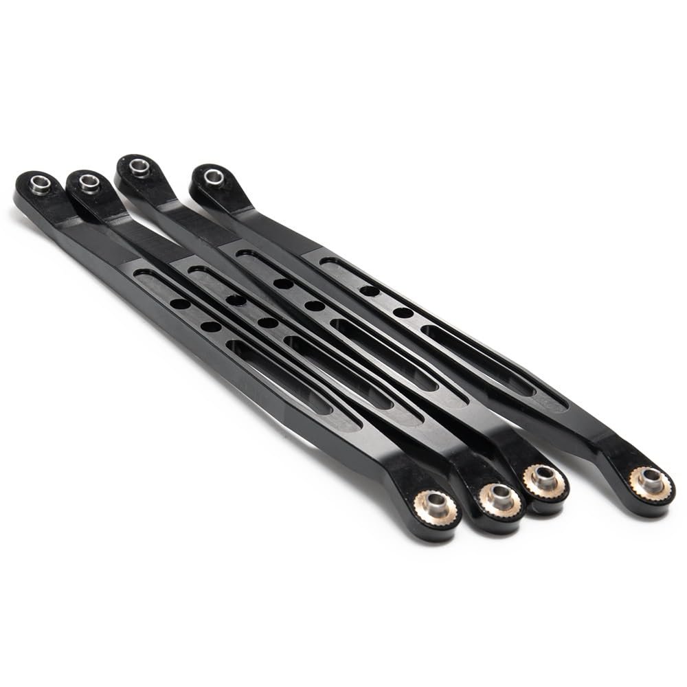 Greendhat Alloy Upper Lower Suspension Shift Link Rod Linkage for AXIAL Wraith 90018 1/10th RC Crawler ( Color : Lower Black )
