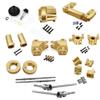 Greendhat AR44 Brass Differential Cover Steering Knuckles Servos Bracket Counterweight for 1/10 AXIAL SCX10 II 90046 90047 Upgrade Parts ( Color : K ) view 2