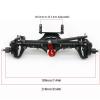 Greendhat Front and Rear Portal Axle CNC Aluminum Alloy Anodized for 1/10 RC Rock Crawler Axial SCX10 II Spiral Gear 90046 90047 D90 RC4WD ( Color : BK Front Rear Axle ) view 4