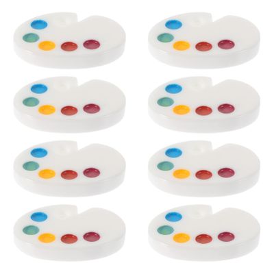 IMIKEYA 10pcs Mini Palette Doll House Accessory Doll House Accessories Mini Accessories Carassosories ture Decoration Decor Micro Scene Resin Drawing Supplies ature