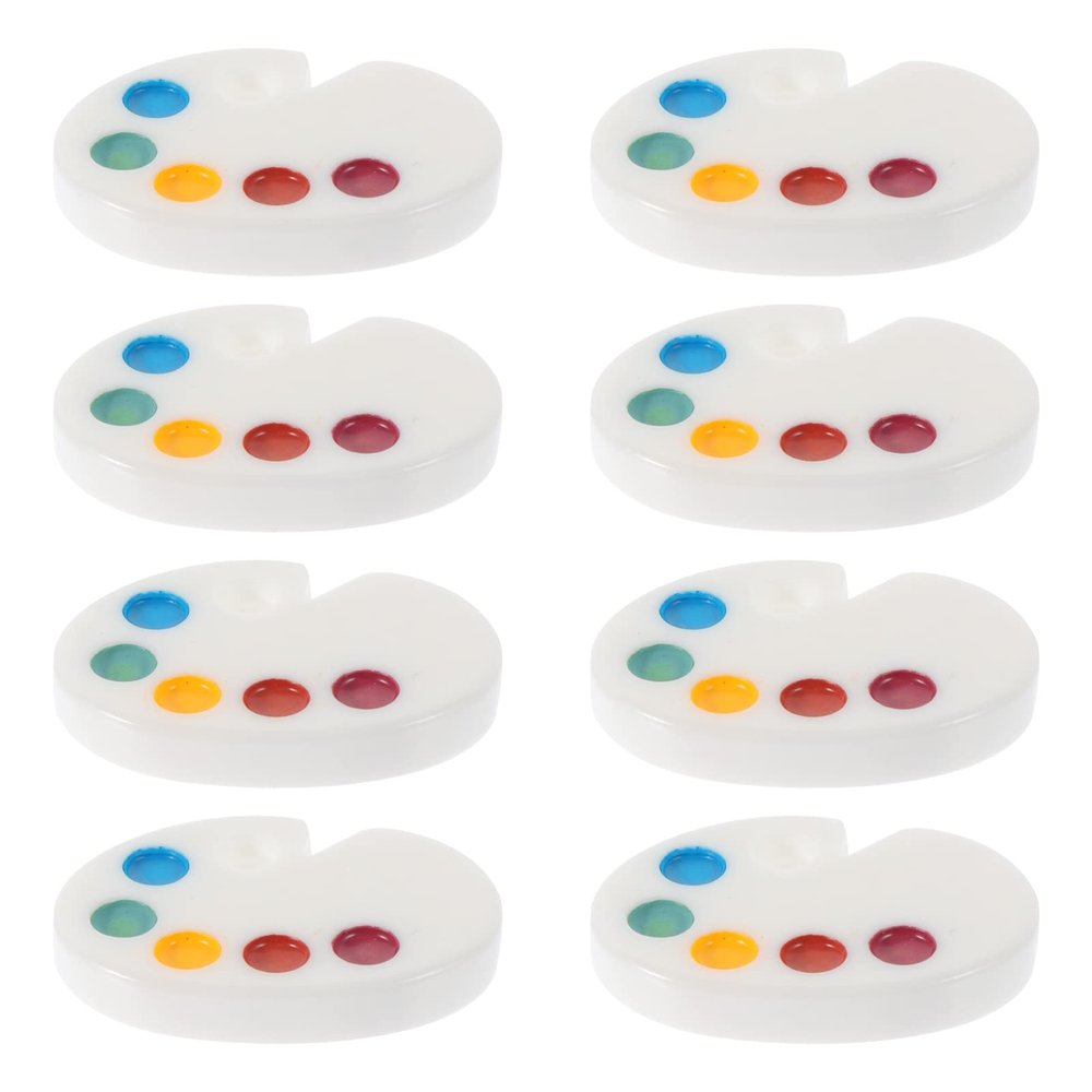 IMIKEYA 10pcs Mini Palette Doll House Accessory Doll House Accessories Mini Accessories Carassosories ture Decoration Decor Micro Scene Resin Drawing Supplies ature