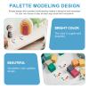 IMIKEYA 10pcs Mini Palette Doll House Accessory Doll House Accessories Mini Accessories Carassosories ture Decoration Decor Micro Scene Resin Drawing Supplies ature view 4