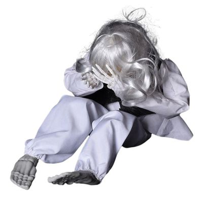 SFNTION Halloween Crying Ghost Toy Figure: Sound & Touch Activated, Shaking & Crying Dark Prop Doll