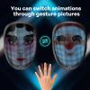 AIGLUN LED Face Transforming Mask with Gesture Control Fun - Cool stuff Cosplay and Christmas Parties view 4