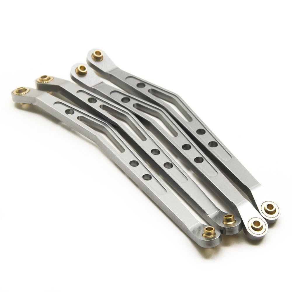 Greendhat Alloy Upper Lower Suspension Shift Link Rod Linkage for AXIAL Wraith 90018 1/10th RC Crawler ( Color : Upper Titanium )