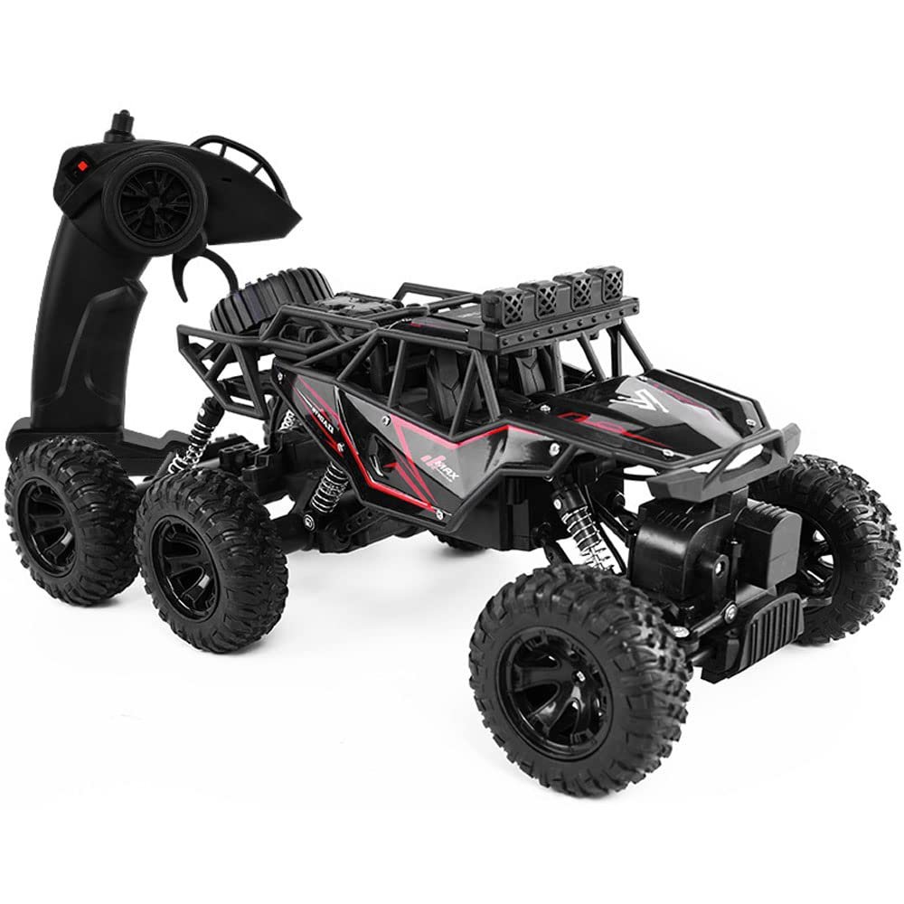 QIYHBVR RC Cars Remote Control Car 1:16 Off Road Monster Truck,Six-Wheel Rock Crawler,2.4Ghz All Terrain Monster Climbing Offroad Vehicle Hobby Truck,Boy Adult Gifts