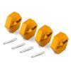 kingsea RC Front & Rear Aluminum Wheel Hubs Hex Driver Adapter 12 mm Upgrade 7154 Compatible with Traxxas 4x4 Slash E-Revo Summit 1/16 Truck Car view 1