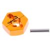 kingsea RC Front & Rear Aluminum Wheel Hubs Hex Driver Adapter 12 mm Upgrade 7154 Compatible with Traxxas 4x4 Slash E-Revo Summit 1/16 Truck Car view 2