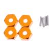 kingsea RC Front & Rear Aluminum Wheel Hubs Hex Driver Adapter 12 mm Upgrade 7154 Compatible with Traxxas 4x4 Slash E-Revo Summit 1/16 Truck Car view 4