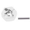 kingsea RC Front & Rear Aluminum Wheel Hubs Hex Driver Adapter 12 mm Upgrade 7154 Compatible with Traxxas 4x4 Slash E-Revo Summit 1/16 Truck Car view 2