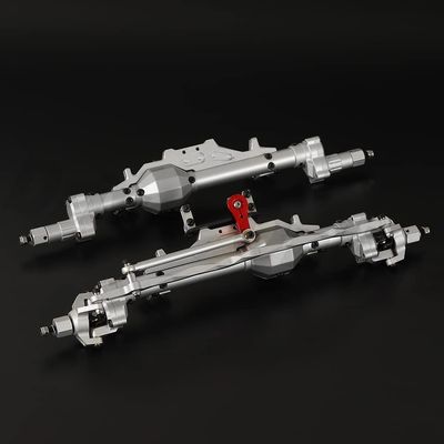 Greendhat Aluminum Alloy Portal Front Rear Axle for 1/10 RC Crawler Axial Capra Trail Buggy 03004 Wraith 90018 RR10 90048 03016 ( Color : Silver Front Rear )
