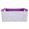 Zerodeko Felt Storage Basket for Books and Sundries Multi-functional Organizer for Home Capacity Grey and Felt Baskets for Laundry Toys and Personal Items view 1