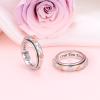 HOOHWE Anxiety Ring for Women 925 Sterling Silver Rose Spinner Fidget Rings Worry Relieving Boredom ADHD Autism Band Rings Anti Stress Jewelry for Women Men Size 9 view 2