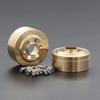 Greendhat 2PCS CNC Brass Silver Anodized Brake Disc Weights for 1/10 RC Crawler TRX4 TRX6 Axial SCX10 90046 Capra 1.9 2.2 Inch Wheel Rims ( Color : D ) view 1