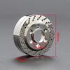 Greendhat 2PCS CNC Brass Silver Anodized Brake Disc Weights for 1/10 RC Crawler TRX4 TRX6 Axial SCX10 90046 Capra 1.9 2.2 Inch Wheel Rims ( Color : D ) view 4