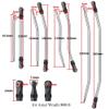 Greendhat Metal Suspension Steering Linkage Link Rod with Ball End for Axial Wraith 90018 90048 RR10 1/10 RC Crawler Car Parts ( Color : for Wraith 90018 ) view 3
