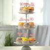 Gyufise 24Pcs 90th Birthday Cupcake Rose Gold 90 and Fabulous Cupcake Picks Happy 90th Ninety Cupcake Topper for 90th Birthday Wedding Anniversary Party Supplies view 4