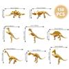 HAVAGDTM 150PCS Dinosaur Fossil Skeleton Dinosaur Skeleton Toys Assorted Figures Dino Bones for Birthday Party Science Play Dino Sand Dig Party Favor Decorations 2.5Inch view 2
