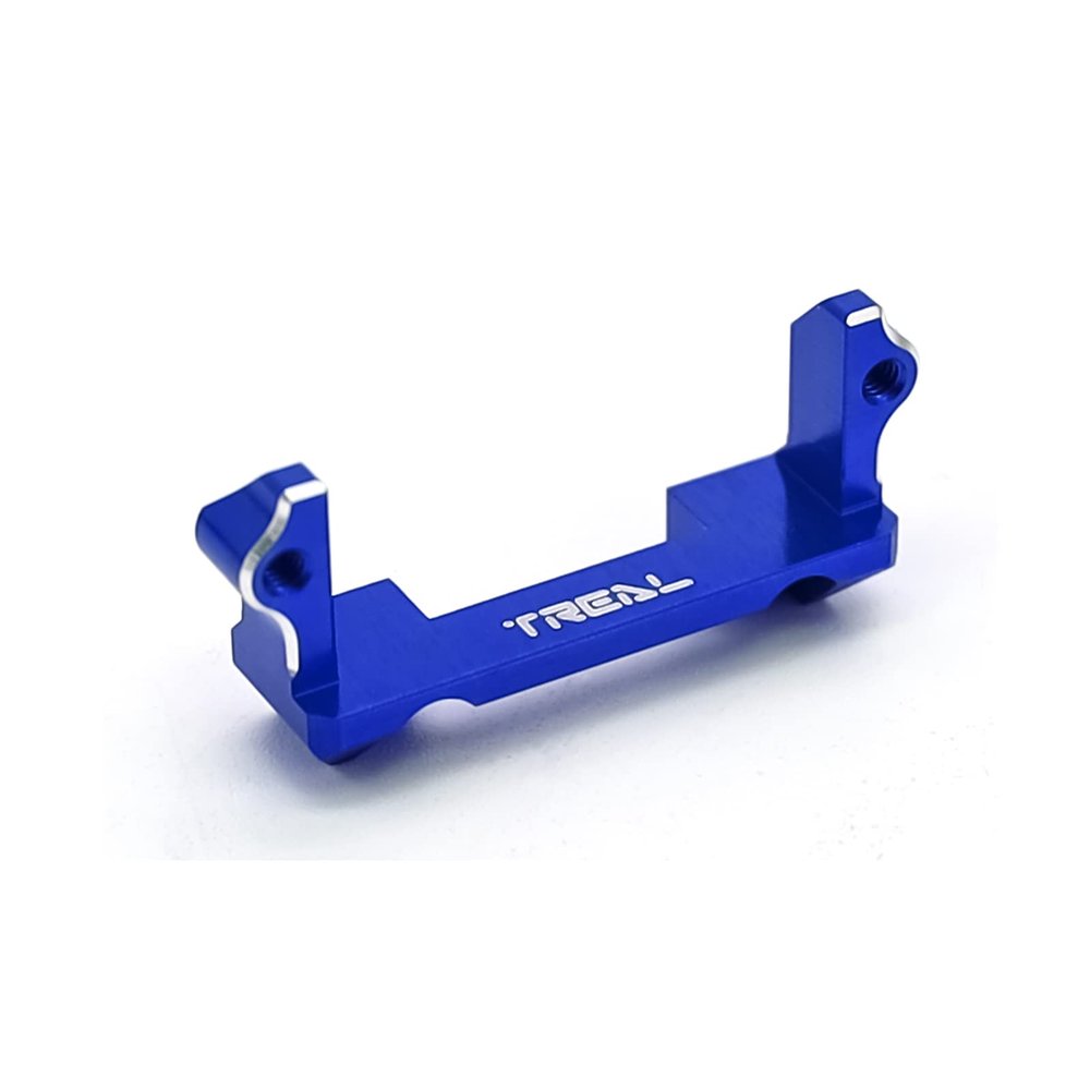 TREAL Alu #7075 Steering Servo Mount for FMS FCX24 Power Wagon Mud Racer 1:24 (Blue)