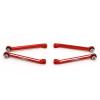TREAL FCX24 Upper Links Set (4pcs) Aluminum 7075 Upper Chassis 4-Links for FMS FCX24 1:24 (Red) view 2