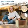 iLAND Wooden Diorama Box Large Display Boxes for Collectibles Figures Miniatures and a Dollhouse Room Box Unfinished 15.7x 11x11 Quick-Build Without Screws or Glue, Dustproof Smooth Sturdy view 4