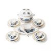 Odoria 1/12 Miniature Dish Dinnerware Set 17Pcs Dollhouse Decoration Accessories, Zamioculas Zamiifolia view 2