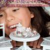 Toddmomy Mini Porcelain Tea Set 1/12 Scale Dollhouse Miniatures Ceramic Teapot Cups Saucer Pretend Play Accessories for Doll Kitchen view 2