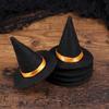 6 Pcs Witch Hat Felt Small Witch Hats Halloween Decorations Wine Bottle Caps Halloween Party Props Birthday Wedding DIY Crafts Accessories view 3