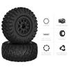 GLOBACT RC Truck Tires 12mm Hex RC Wheels and Tires with Foam Inserts for 1/10 Slash Tires Axial Losi Redcat Rc4wd HSP Tamiya HPI Kyosho RC Truck (4 Pcs) view 3