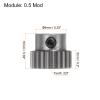 HARFINGTON Pinion Gear 4mm Bore 22T Mod 0.5 Stainless Steel Spur Diff Differential Motor Gear RC Car Replacement Parts view 2