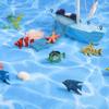 12PCS Tropical Fish Toys, Pastic Sea Creatures Figurines Set, Educational Learning Ocean Animal Figures, Themed Party Favor Miniature Toys for Boys Girls view 2