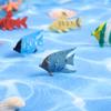12PCS Tropical Fish Toys, Pastic Sea Creatures Figurines Set, Educational Learning Ocean Animal Figures, Themed Party Favor Miniature Toys for Boys Girls view 3