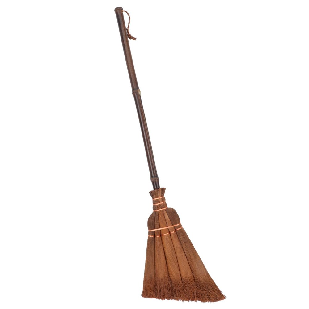 Zerodeko 1pc Children's Broom Blender Handheld Small Thai Broom Barn Multifunctional Cleaning Brush Dirt Dust Retro Decor Heavy Duty Cleaning Lobby Bamboo Floor Props Baby