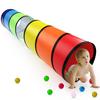 Kids Play Tunnel for Toddlers 1-3 Colorful Pop Up Baby Tunnel for Kids to Crawl Through 6 Foot with Breathable Mesh Collapsible Toddler Toys Gift for Children Backyard Playset view 1