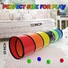 Kids Play Tunnel for Toddlers 1-3 Colorful Pop Up Baby Tunnel for Kids to Crawl Through 6 Foot with Breathable Mesh Collapsible Toddler Toys Gift for Children Backyard Playset view 3
