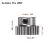 HARFINGTON Pinion Gear 5mm Bore 26T Mod 0.5 Stainless Steel Spur Diff Differential Motor Gear RC Car Replacement Parts view 2