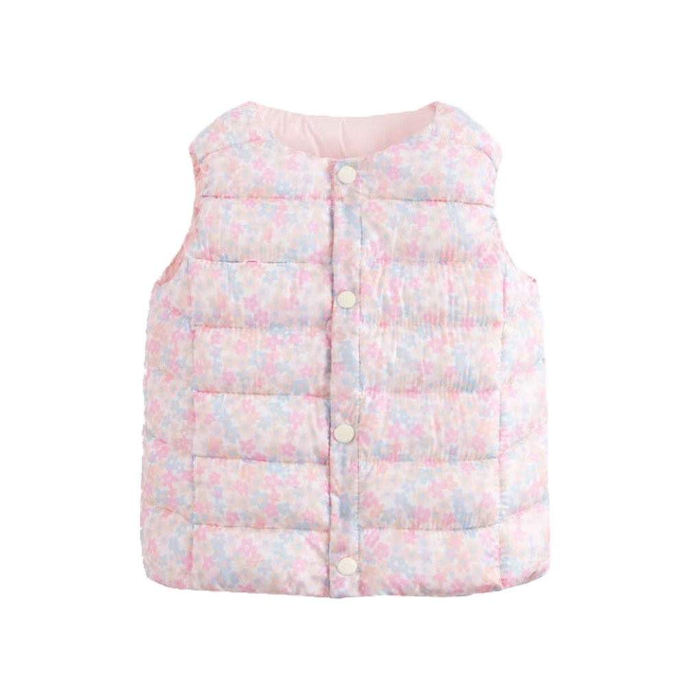 Baby Toddler Boys Girls Sleeveless Print Outdoor Vest Outwear Outfits 6X Women Winter Jacket (B, 2-3 Years)