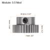 HARFINGTON Pinion Gear 5mm Bore 32T Mod 0.5 Stainless Steel Spur Diff Differential Motor Gear RC Car Replacement Parts view 2